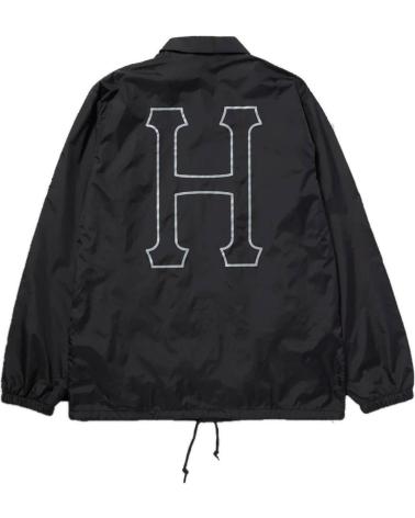 HUF CHAQUETA CORTAVIENTOS SET H COACHES JACKET NEGRA BLACK
