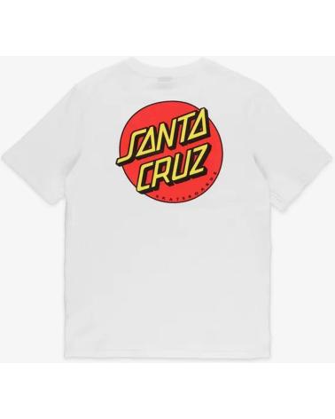 T-SHIRT SANTA CRUZ CLASSIC DOT CHEST BIANCA