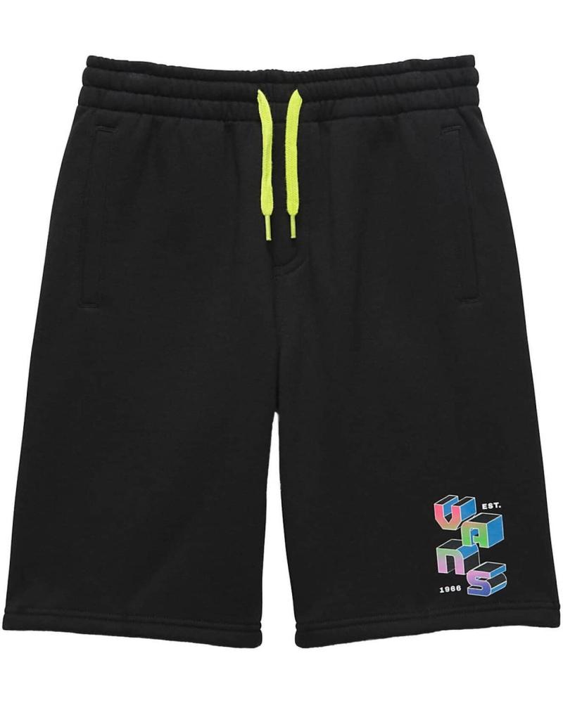 VANS OFF THE WALL SHORT DIGITAL FLASH FLEECE - NERO