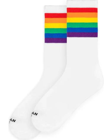 AMERICAN SOCKS CALCETINES RAINBOW PRIDE WHITE MID-HIGH