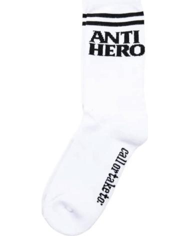 ANTIHERO CALCETINES SOCKS BLKHERO IFFOUND WHITE BLACK