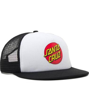 SANTA CRUZ GORRA CAP CLASSIC DOT MESH WHITE-BLACK