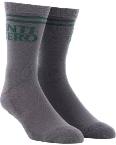 ANTIHERO CALCETINES SOCK IFFOUND CHARCOAL-DARK GREEN