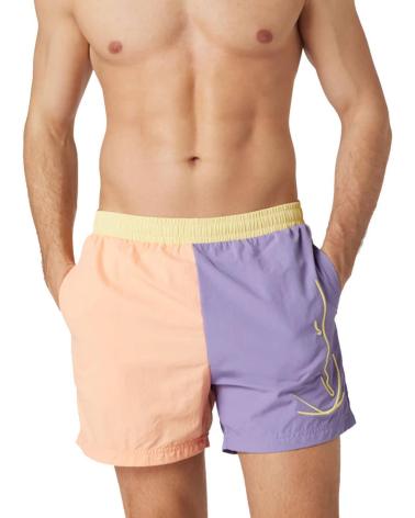 KARL KANI BANADOR SIGNATURE BLOCK BOARD SHORTS LIGHT ORANGE-PURPLE-LIG