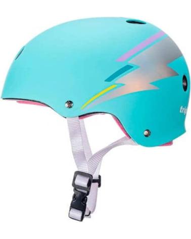 TRIPLE 8 EIGHT CASCO SKATE SWEATSAVER CERTIFIED RAYO TEAL HOLOGRAM
