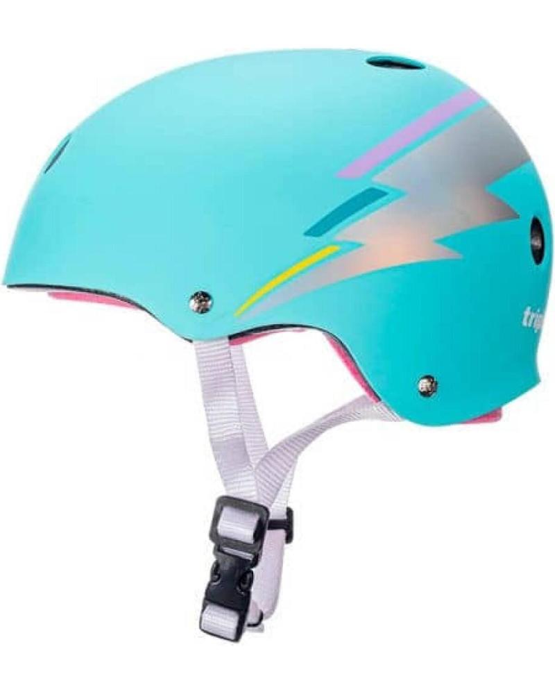 TRIPLE 8 EIGHT CASCO SKATE SWEATSAVER CERTIFIED RAYO TEAL HOLOGRAM
