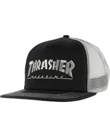 THRASHER GORRA LOGO MESH CAP EMBROIDERED BLACK GREY