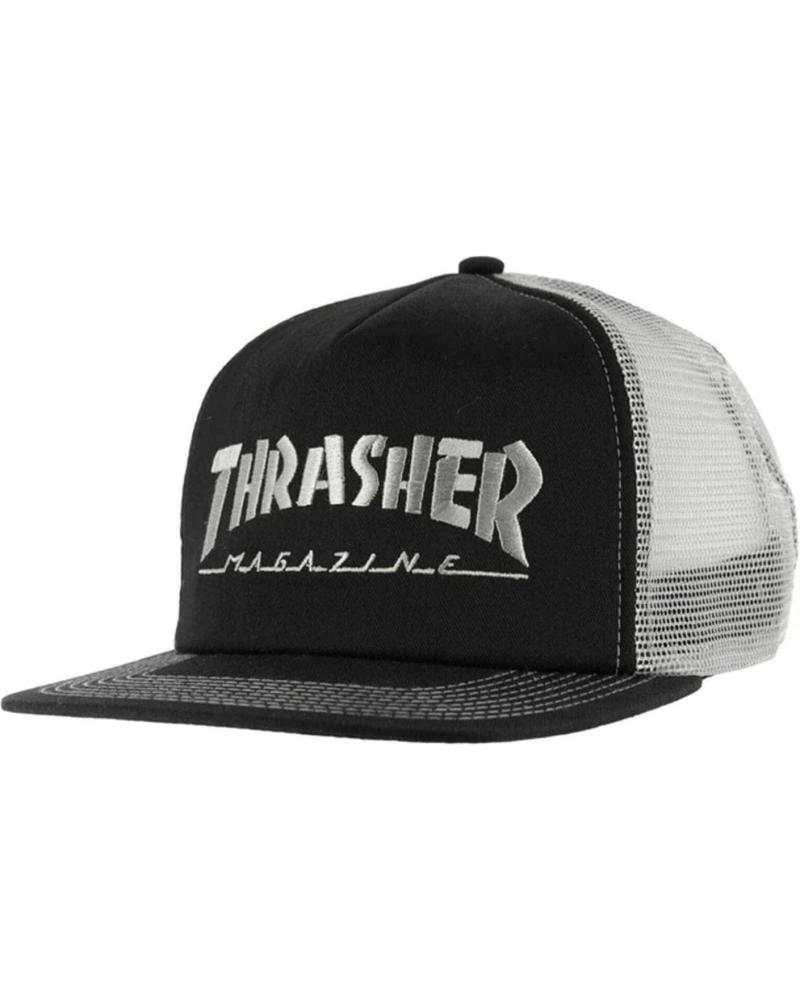 THRASHER GORRA LOGO MESH CAP EMBROIDERED BLACK GREY