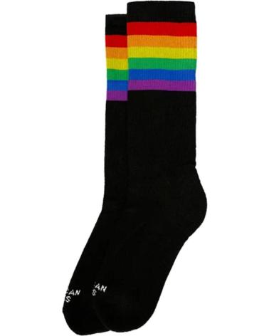 AMERICAN SOCKS CALCETINES RAINBOW PRIDE BLACK - MID HIGH