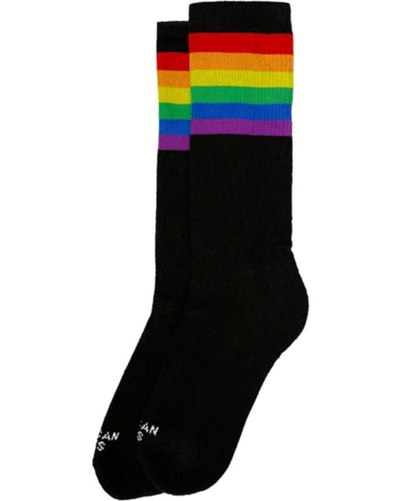 AMERICAN SOCKS CALCETINES RAINBOW PRIDE BLACK - MID HIGH