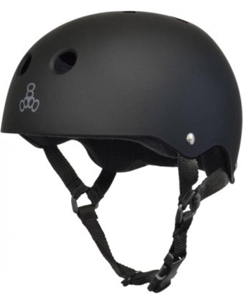 TRIPLE 8 EIGHT CASCO SWEATSAVER ALL BLACK RUBBER NEGRO