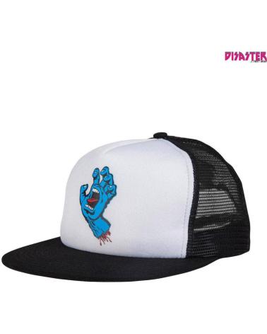 SANTA CRUZ GORRA CAP CLASSIC HAND MESH WHITE-BLACK