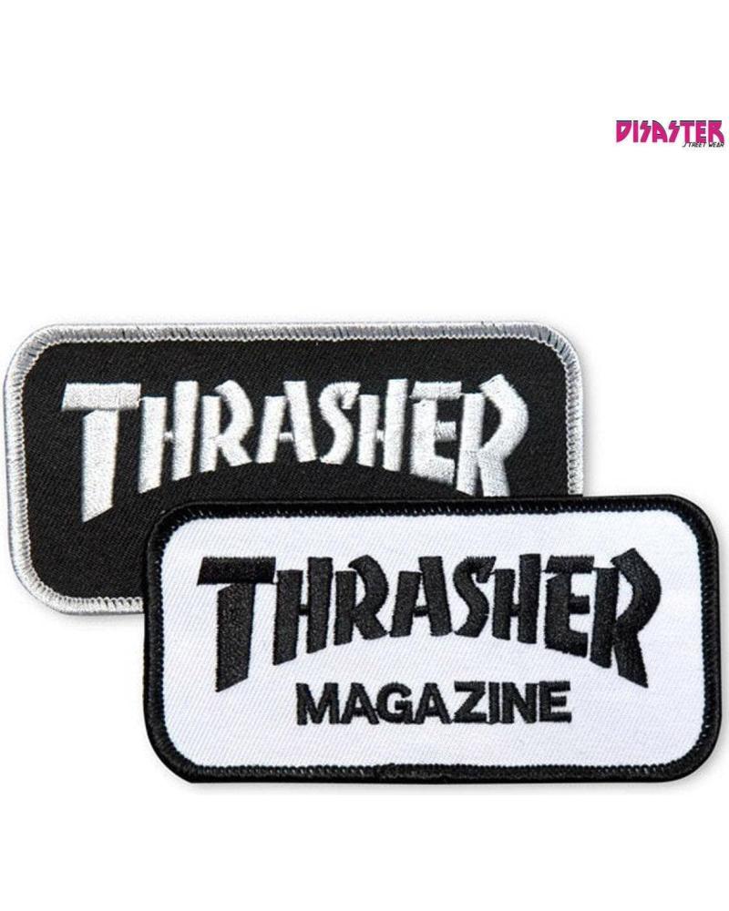 PATCH THRASHER MAGAZINE LOGO BLANC BLANCO