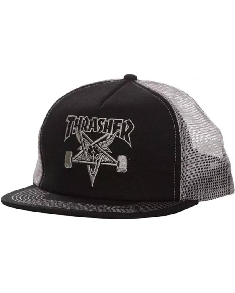 THRASHER GORRA SKATEGOAT MESH NEGRA GRIS