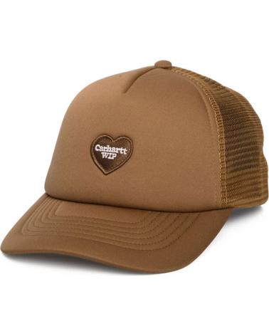 CARHARTT GORRA WIP HEART PATCH TRUCKER CAP CORAZON HAMILTON BROWN MULTICOLOR