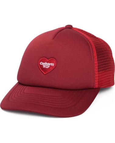 CARHARTT GORRA WIP HEART PATCH TRUCKER CAP CORAZON SCARLET MULTICOLOR