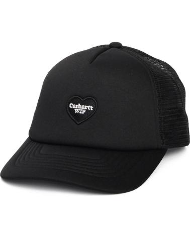 CARHARTT GORRA WIP HEART PATCH TRUCKER CAP CORAZON NEGRO BLACK MULTICOLOR
