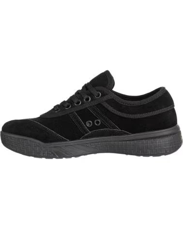 KAWASAKI LEAP SUEDE SHOE K204414 1001S SOLID BLACK