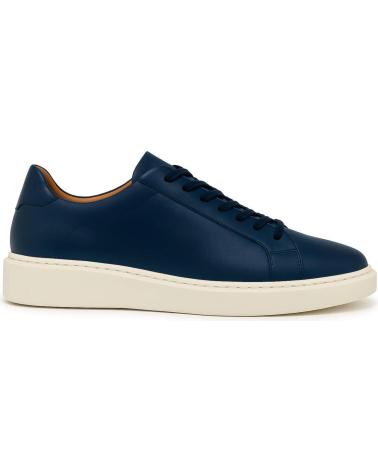 SNEAKERS DUCA DI MORRONE FABRIZIOPELLE IN PELLE BLU BLUE