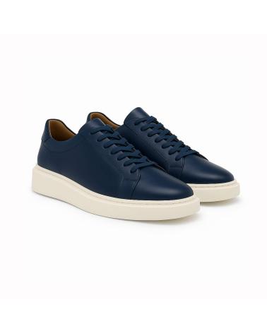SNEAKERS DUCA DI MORRONE FABRIZIOPELLE IN PELLE BLU BLUE