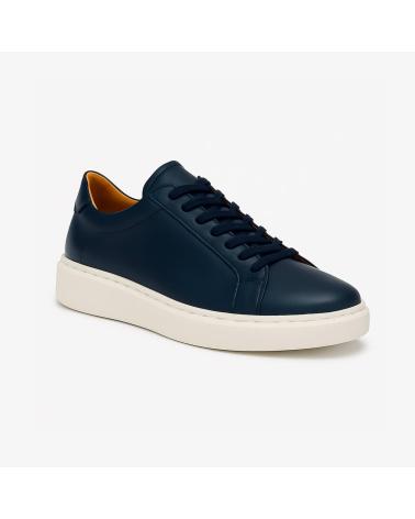 SNEAKERS DUCA DI MORRONE FABRIZIOPELLE IN PELLE BLU BLUE