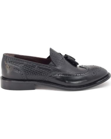 DUCA DI MORRONE FILIPPO - MOCASSINI IN PELLE NERA BLACK