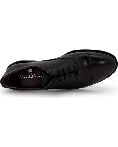 SCARPE OXFORD IN PELLE DUCA DI MORRONE AMEDEO NERO BLACK