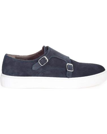 SNEAKERS DUCA DI MORRONE GUGLIELMO-CAM BLU CON DOPPIA FIBBIA BLUE