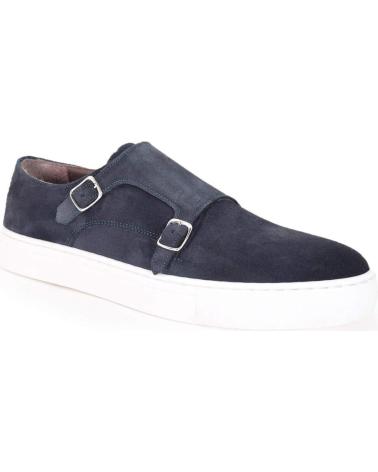 SNEAKERS DUCA DI MORRONE GUGLIELMO-CAM BLU CON DOPPIA FIBBIA BLUE