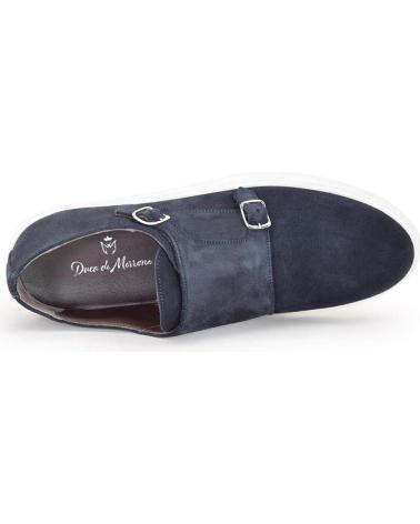 SNEAKERS DUCA DI MORRONE GUGLIELMO-CAM BLU CON DOPPIA FIBBIA BLUE