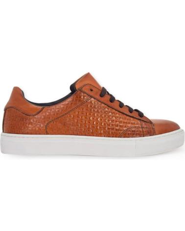 SNEAKERS CASUAL DUCA DI MORRONE GIACOMO IN PELLE MARRONE BROWN