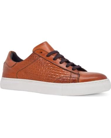 SNEAKERS CASUAL DUCA DI MORRONE GIACOMO IN PELLE MARRONE BROWN