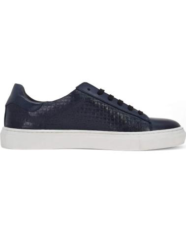 SNEAKERS CASUAL DUCA DI MORRONE GIACOMO IN PELLE BLU BLUE