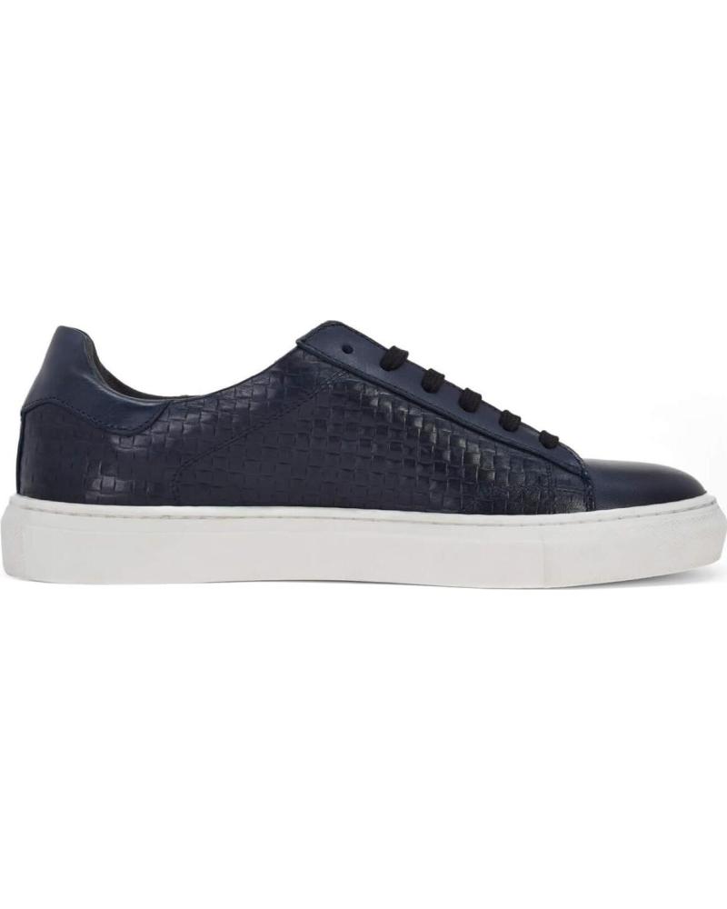 SNEAKERS CASUAL DUCA DI MORRONE GIACOMO IN PELLE BLU BLUE