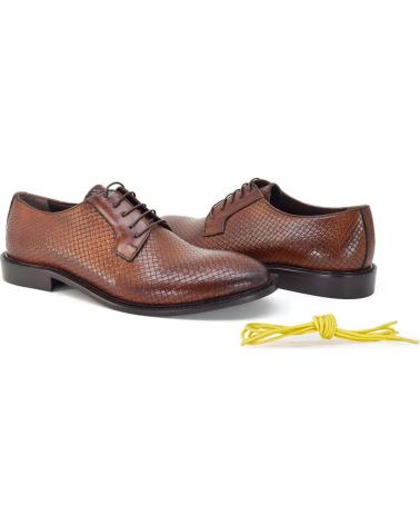 DUCA DI MORRONE FILIBERTO-INT SCARPE OXFORD IN PELLE MARRONE BROWN
