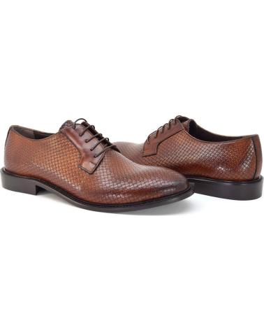 DUCA DI MORRONE FILIBERTO-INT SCARPE OXFORD IN PELLE MARRONE BROWN