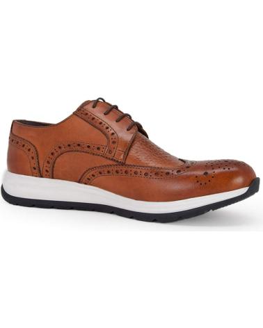 SCARPE OXFORD DUCA DI MORRONE GIUSEPPE BROGUE MARRONE COGNAC BROWN