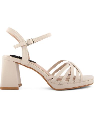 SANDALO CON TACCO FASHION ATTITUDE FAMMBA110 MARRONE CON PLATEAU BROWN