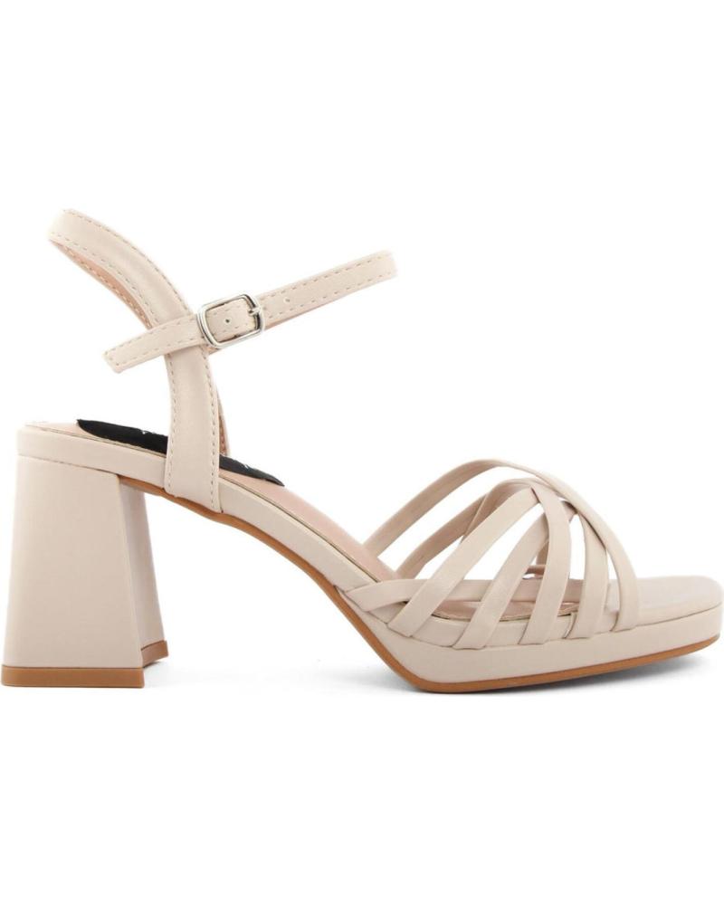 SANDALO CON TACCO FASHION ATTITUDE FAMMBA110 MARRONE CON PLATEAU BROWN