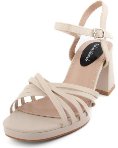 SANDALO CON TACCO FASHION ATTITUDE FAMMBA110 MARRONE CON PLATEAU BROWN