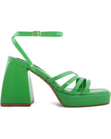 SANDALO CON TACCO FASHION ATTITUDE FAMH281 VERDE BRILLANTE CON PLATEAU GREEN