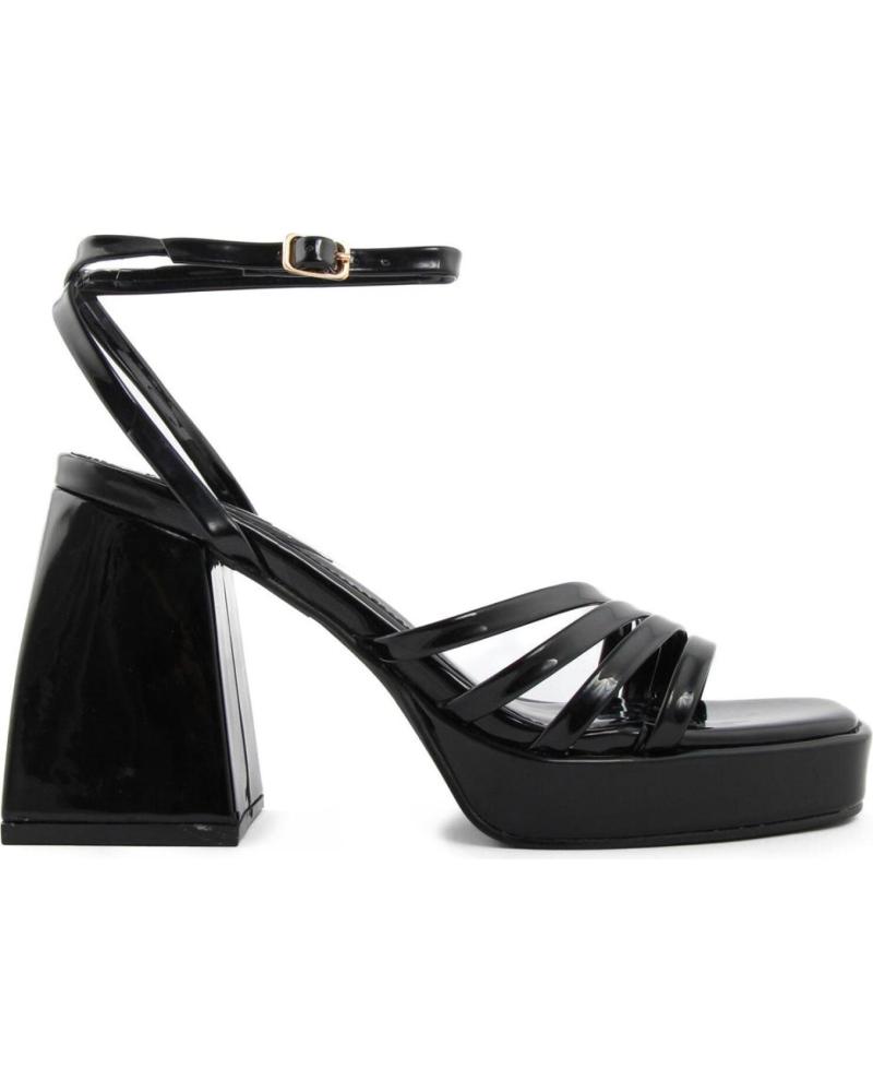 SANDALO CON TACCO FASHION ATTITUDE FAMH281 NERO CLASSICO CON PLATEAU BLACK