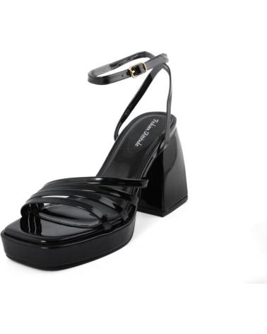 SANDALO CON TACCO FASHION ATTITUDE FAMH281 NERO CLASSICO CON PLATEAU BLACK