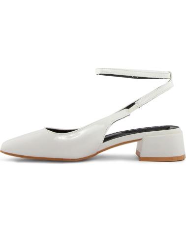 SCARPE SLINGBACK FASHION ATTITUDE FAM9921 BIANCHE CON TACCO BASSO WHITE