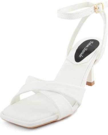 SANDALI CON TACCO FASHION ATTITUDE FAM95237 BIANCHI CON CINTURINO ALLA CAVIGLIA WHITE