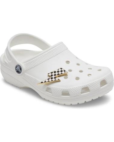 CROCS JIBBITZ PIN FULMINE A SCACCHI BIANCO MULTI MULTI