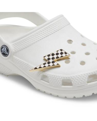 CROCS JIBBITZ PIN FULMINE A SCACCHI BIANCO MULTI MULTI