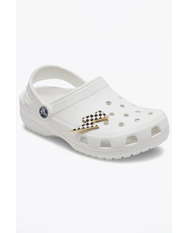 CROCS JIBBITZ PIN FULMINE A SCACCHI BIANCO MULTI MULTI