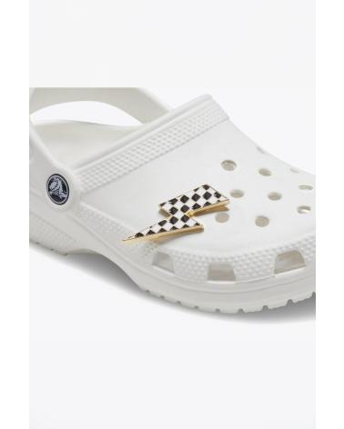 CROCS JIBBITZ PIN FULMINE A SCACCHI BIANCO MULTI MULTI