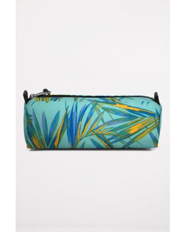 ESTUCHE ESCOLAR EASTPAK BENCHMARK SINGLE FLORAL AQUA AQUA